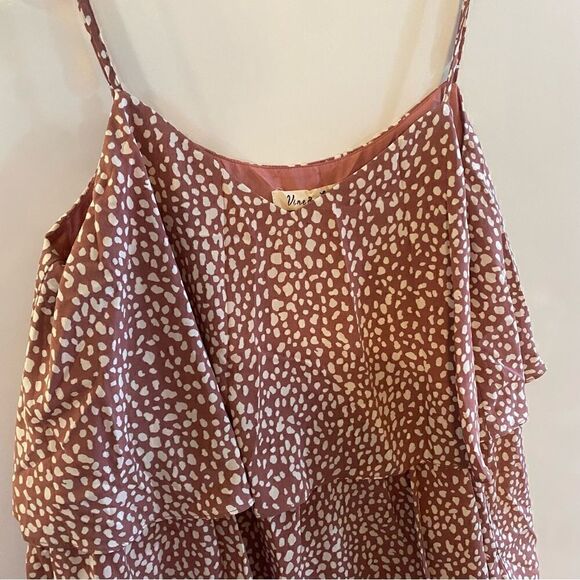 Vine & Love mauve dotted polka dot dress new with tags size large - Picture 4 of 6